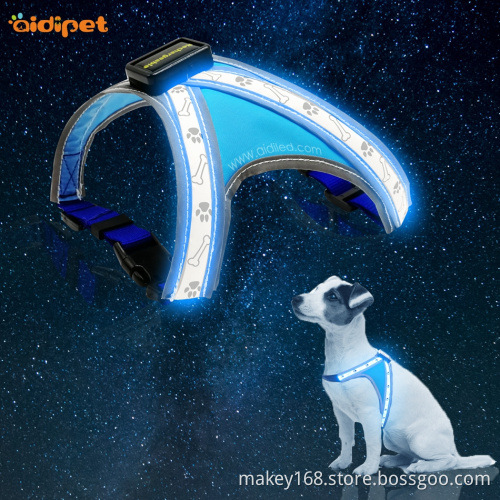 Waterproof USB Rechargeable Led Light-Up Dog Vest